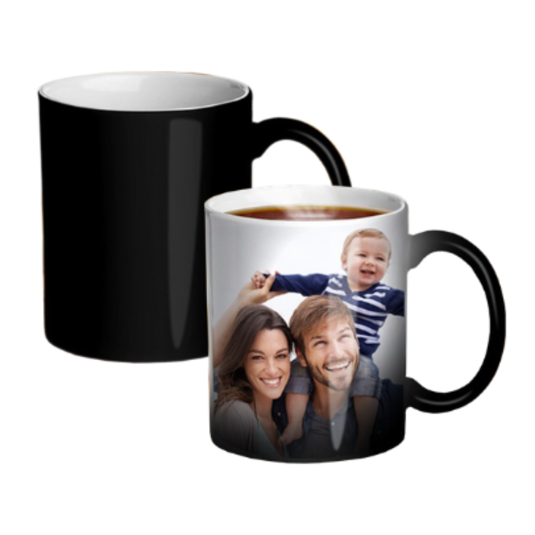 Taza mágica personalizada, tazas de café personalizadas con imagen, texto  fotográfico, tazas que cambian de color, personalizadas, regalos de